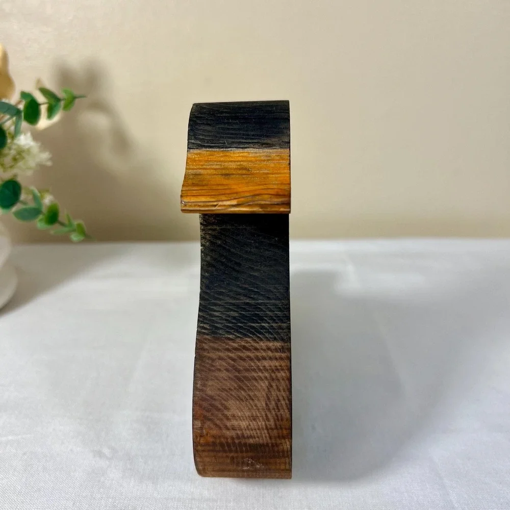 Vintage 1988 Hand-Carved Painted Wooden Duck Pencil Holder